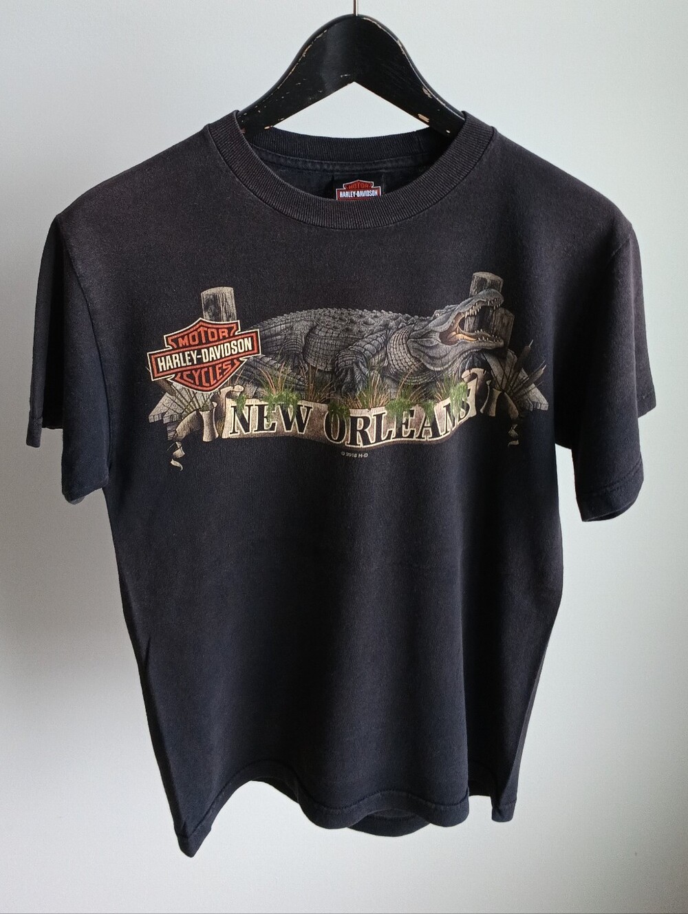 2018 Harley-Davidson New Orleans T-Shirt | Alligator Swamp Graphic Black  Small